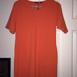 SPRING SALE! Orange T-shirt dress